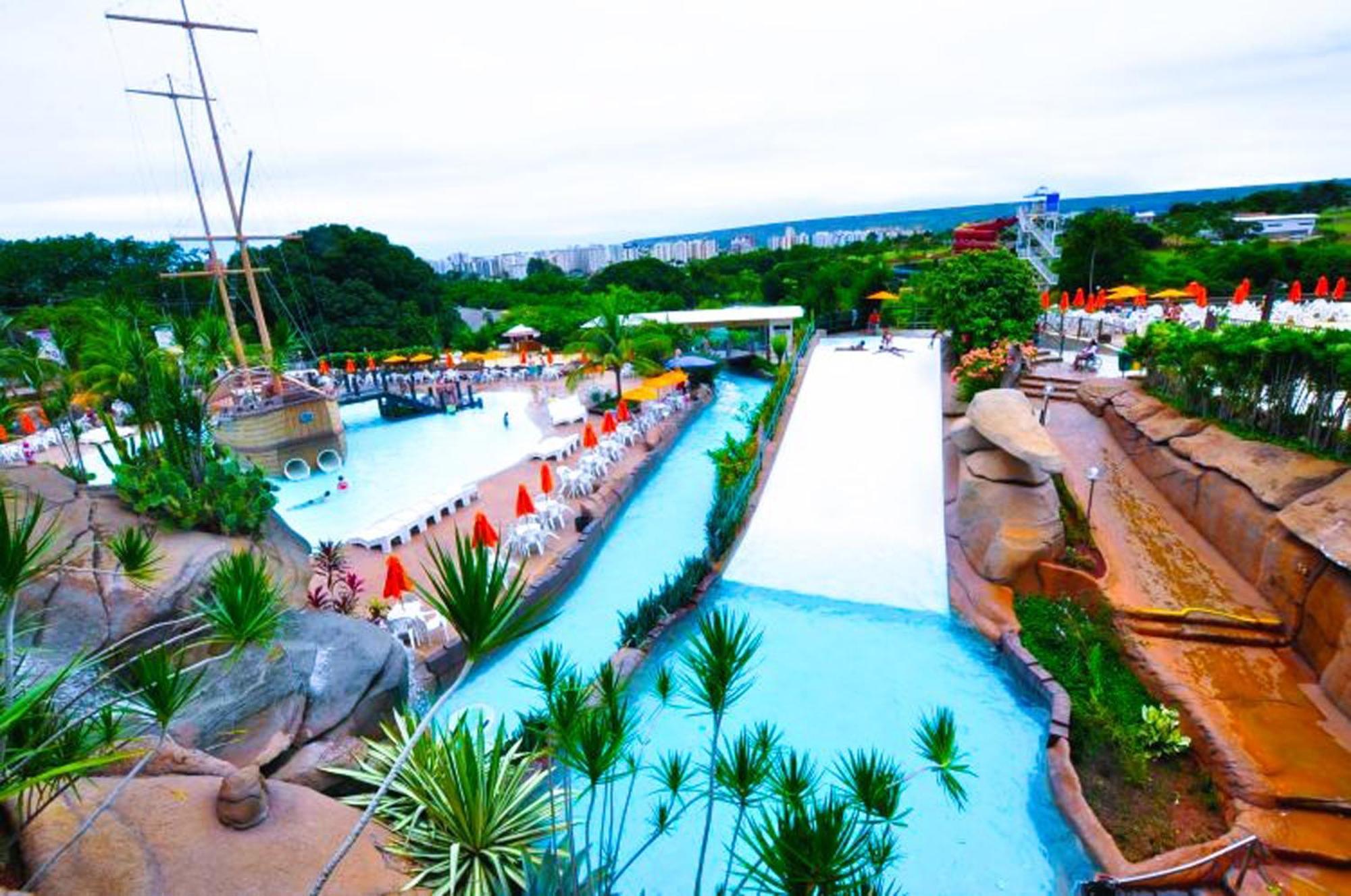 Piazza diRoma - cortesia Park diRoma, splash e Slide - com roupa de cama e banho Caldas Novas Exterior foto