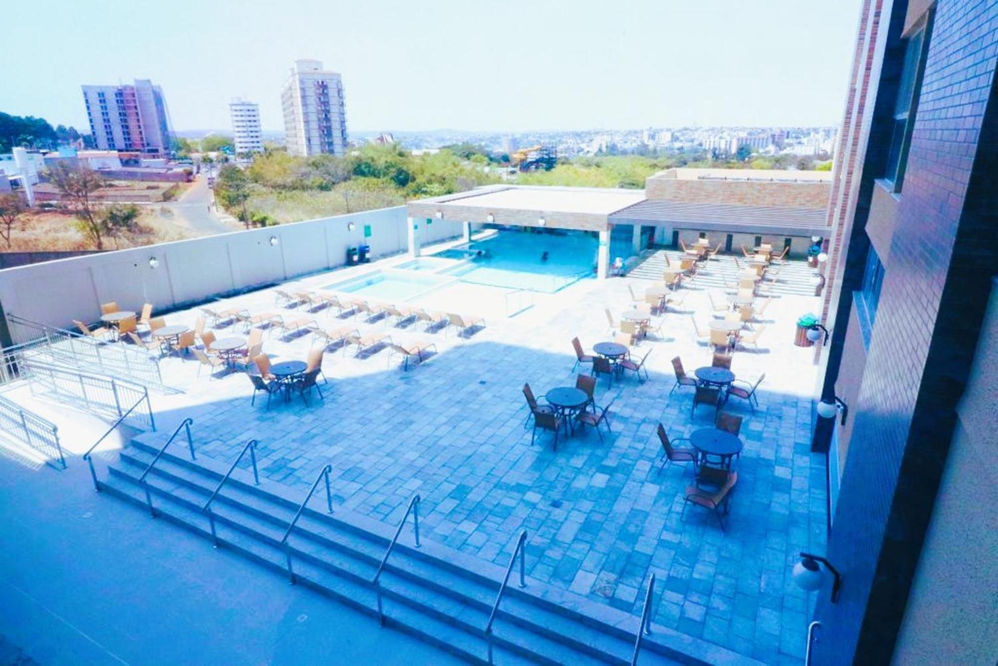 Piazza diRoma - cortesia Park diRoma, splash e Slide - com roupa de cama e banho Caldas Novas Exterior foto